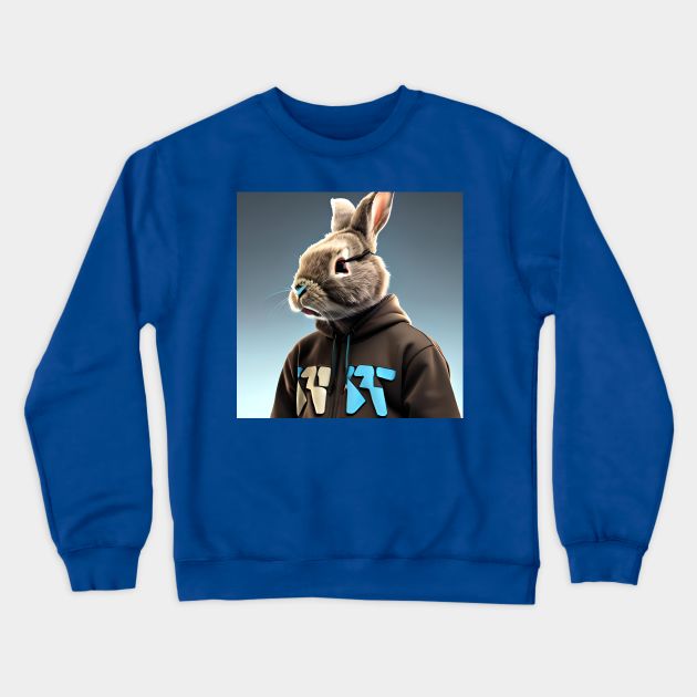 #Web3kend Polygon Rabbit #36 Crewneck Sweatshirt by #Web3Kend